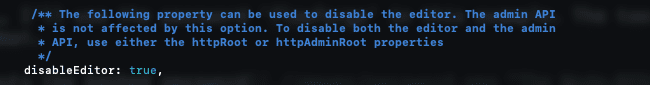 The setting file after turning off the editor The setting file after turning off the editor